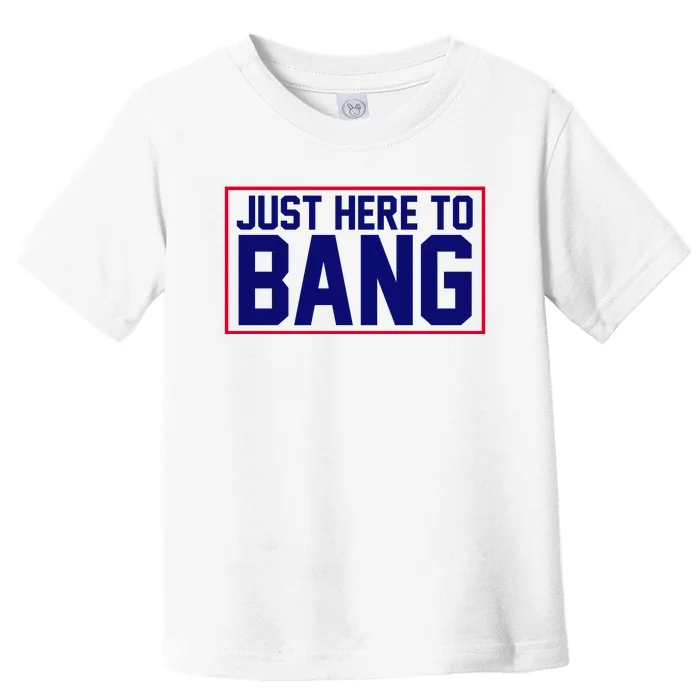 Just Here To Bang 4th Of July Toddler T-Shirt