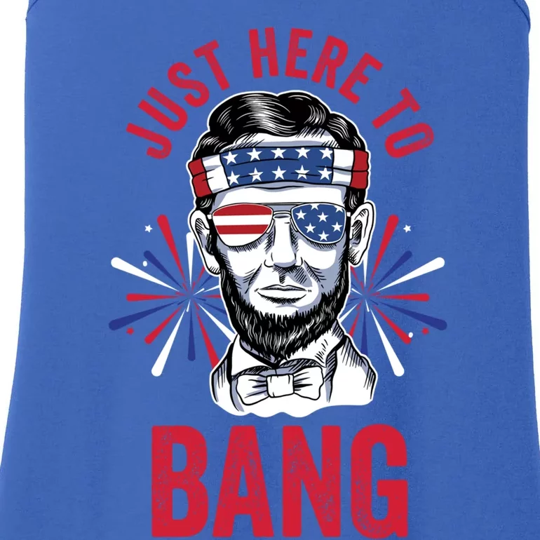 Just Here To Bang Fireworks Director Lincoln Great Gift Ladies Essential Tank