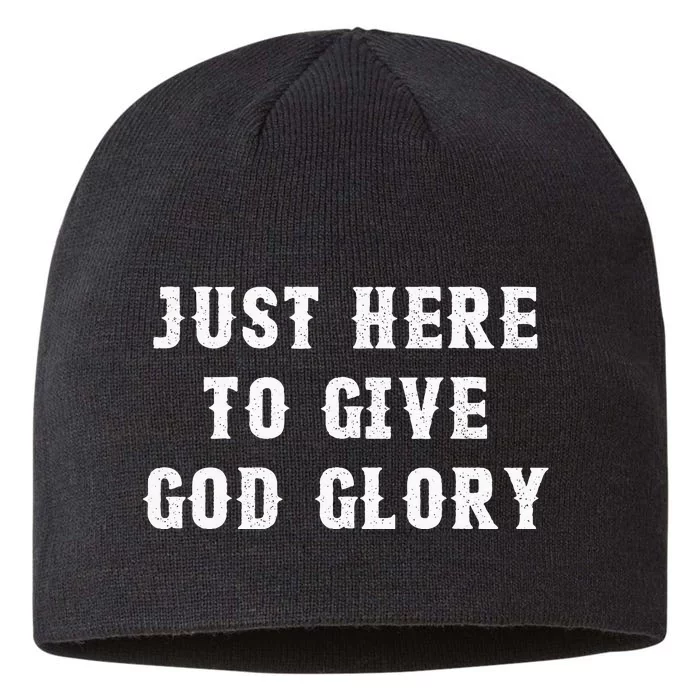 Just Here To Give God Glory 8 1/2in Sustainable Knit Beanie