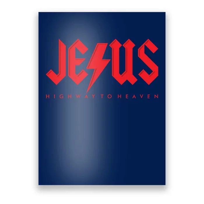 Jesus Highway To Heaven Christianity Poster