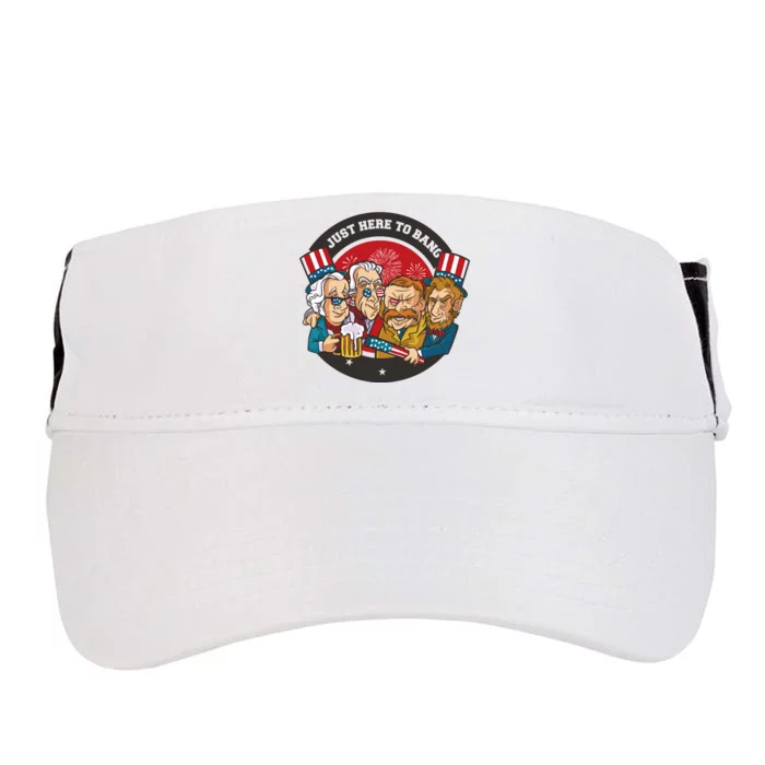 Just Here To Bang American Presidents Adult Drive Performance Visor