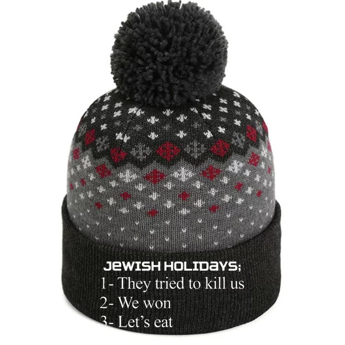 Jewish Holidays They Tried To Kill Us We Won LetS Eat The Baniff Cuffed Pom Beanie