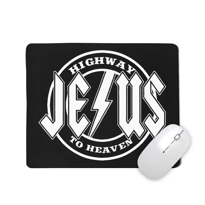 Jesus Highway To Heaven Pray Catholic Faith Based Mousepad