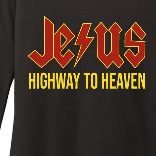 Jesus Highway To Heaven Christian Gift Womens CVC Long Sleeve Shirt