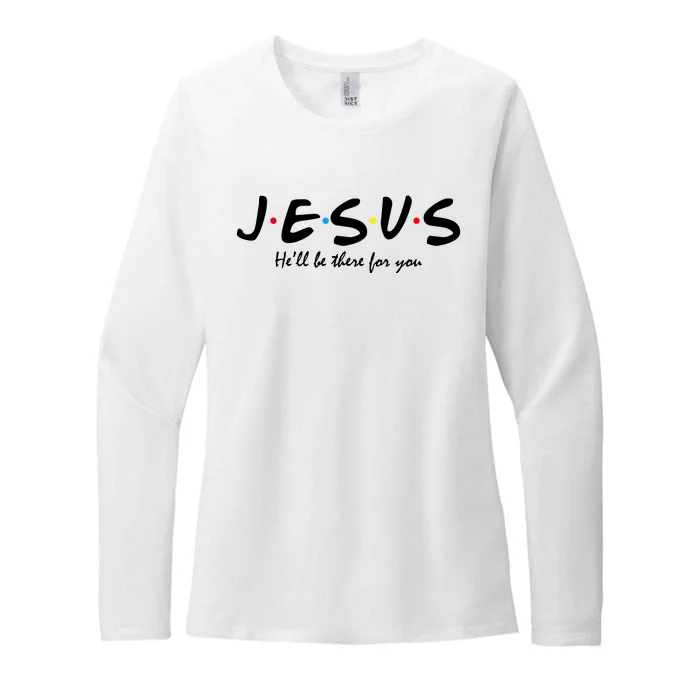 Jesus He Will Be There For You Christian Womens CVC Long Sleeve Shirt