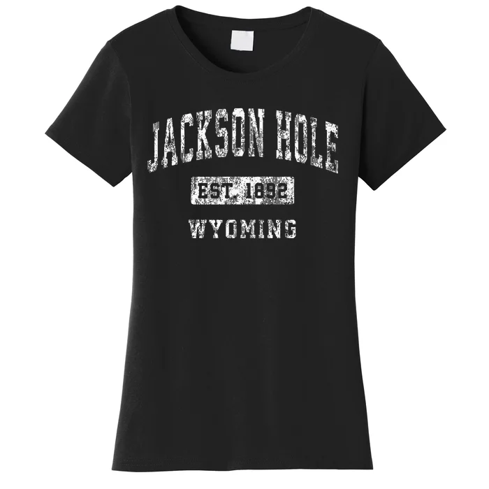 Jackson Hole Wyoming Wy Vintage Established Sports Women's T-Shirt