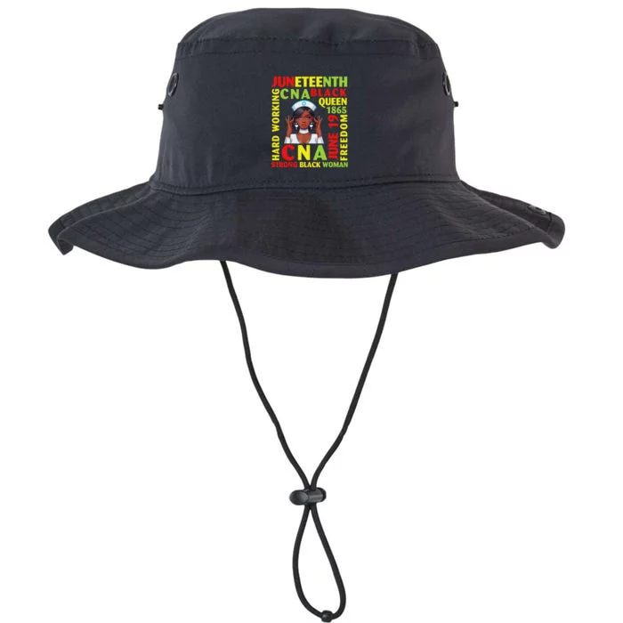 Juneteenth Hard Working Cna Black Queen Strong Legacy Cool Fit Booney Bucket Hat