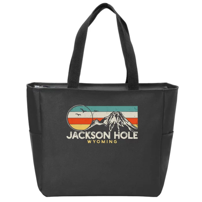 Jackson Hole Wyoming Travel Zip Tote Bag