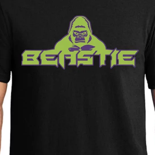 Jeff H.A.R.D.Y Wearing Beastie Gorilla Pajama Set