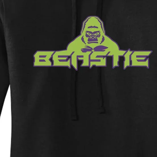 Jeff H.A.R.D.Y Wearing Beastie Gorilla Women's Pullover Hoodie