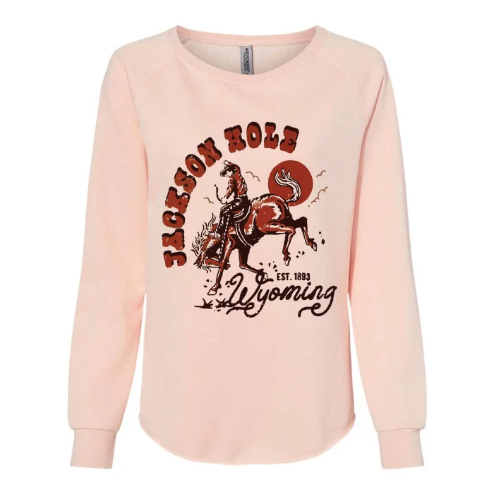 Jackson Hole Wyoming Womens California Wash Sweatshirt