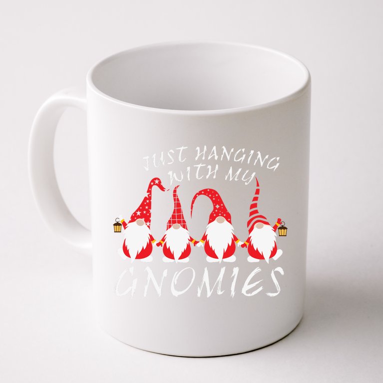 Just Hanging With My Gnomies Christmas Graphics, Christmas, Cute Christmas, Funny Santa Coffee Mug