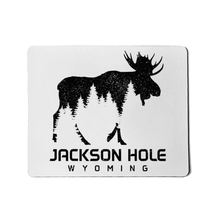 Jackson Hole Wyoming Vintage Moose Souvenir Pride Mousepad