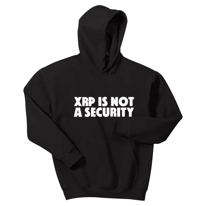 Jeremy Hogan Xrp Is Not A Security Kids Hoodie