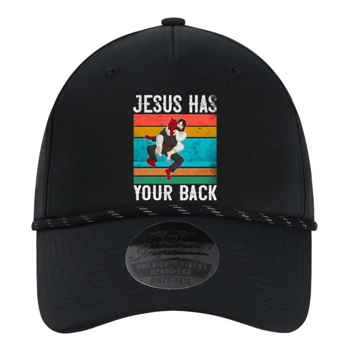 Jesus Has Your Back Jiu Jitsu Retro Christian Performance The Dyno Cap