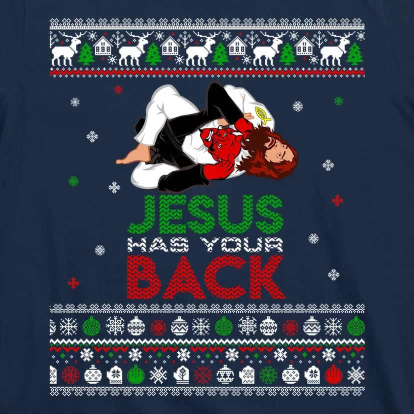 Jesus Has Your Back Christmas T-Shirt