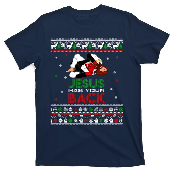 Jesus Has Your Back Christmas T-Shirt