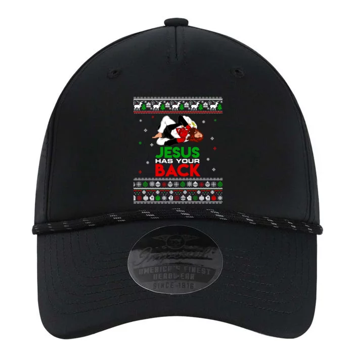 Jesus Has Your Back Ugly Christmas Sweater Christmas Cute Gift Performance The Dyno Cap