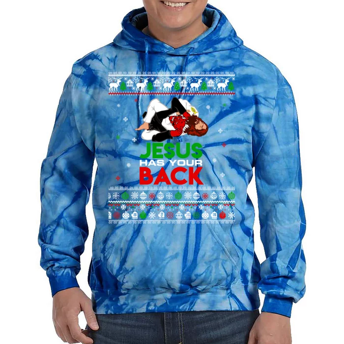 Jesus Has Your Back Ugly Christmas Sweater Christmas Cute Gift Tie Dye Hoodie