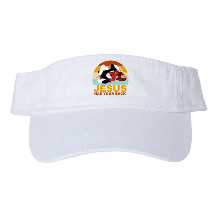 Jesus Has Your Back Fighting Devil Valucap Bio-Washed Visor