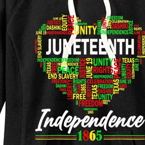 Juneteenth Independence 1865 Black African America Women's Fleece Hoodie