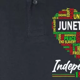 Juneteenth Independence 1865 Black African America Softstyle Adult Sport Polo