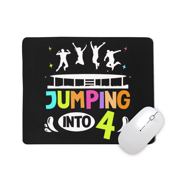 Jumping Into 4 Year Old Birthday Trampoline Jumping Mousepad