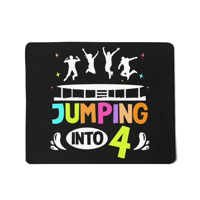 Jumping Into 4 Year Old Birthday Trampoline Jumping Mousepad