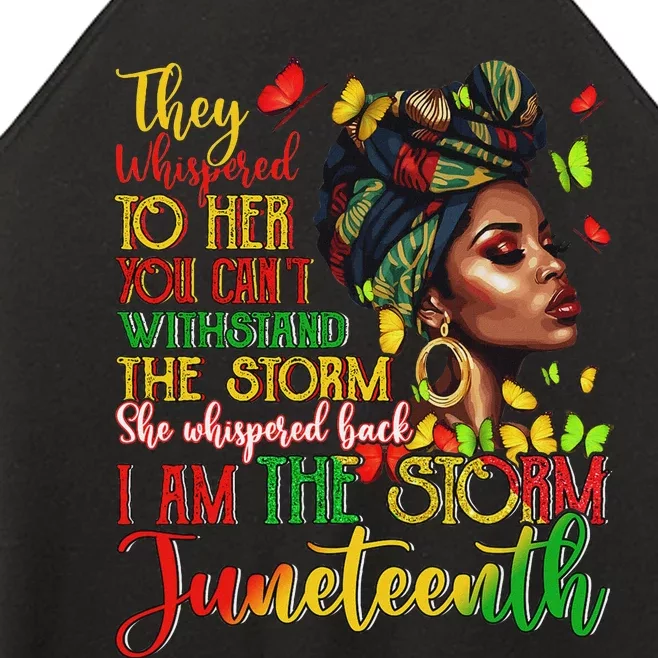 Juneteenth I Am The Storm Black History Women’s Perfect Tri Rocker Tank