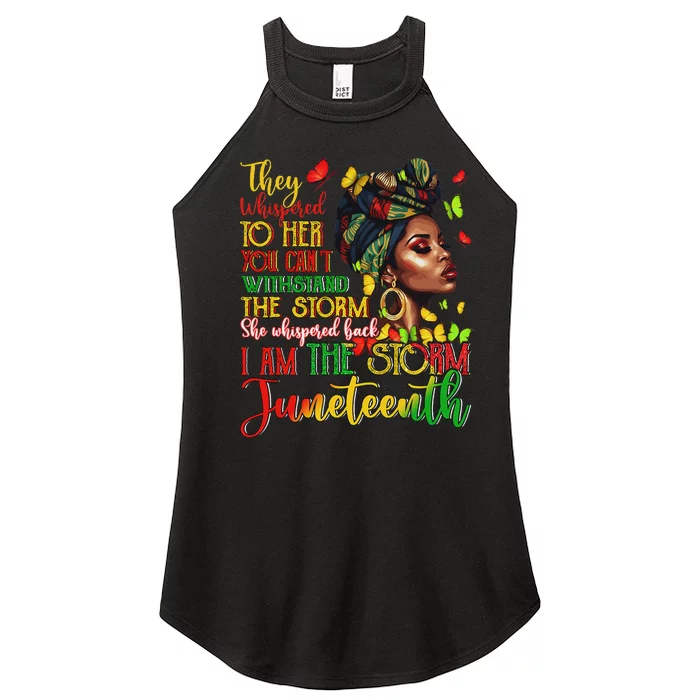 Juneteenth I Am The Storm Black History Women’s Perfect Tri Rocker Tank