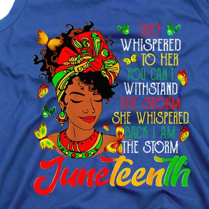 Juneteenth I Am The Storm Black Women Black History Month Tank Top