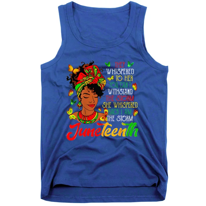 Juneteenth I Am The Storm Black Women Black History Month Tank Top