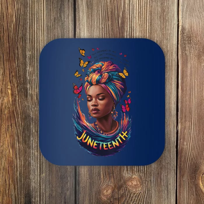 Juneteenth I Am The Storm Poem Black History Month Women Coaster