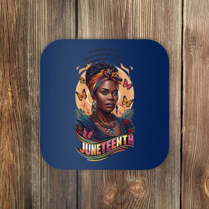 Juneteenth I Am The Storm Poem Black History Month Women Coaster