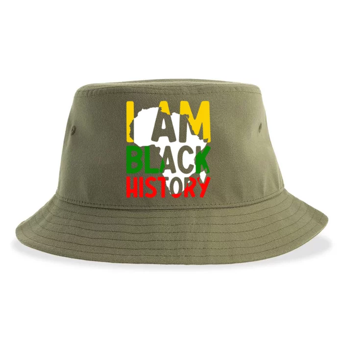 Juneteenth I Am Black History Month African Pride Gift Sustainable Bucket Hat