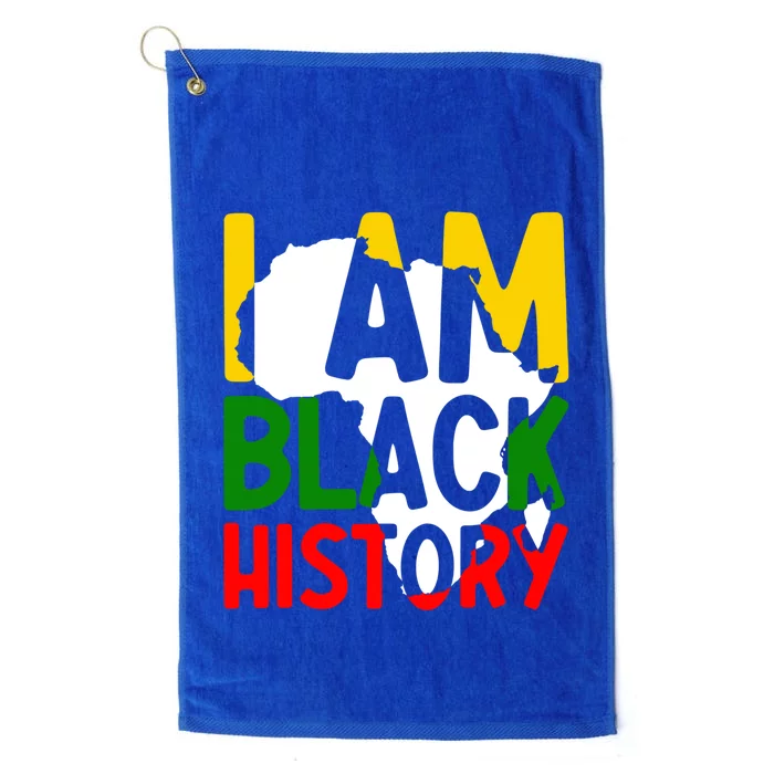 Juneteenth I Am Black History Month African Pride Gift Platinum Collection Golf Towel