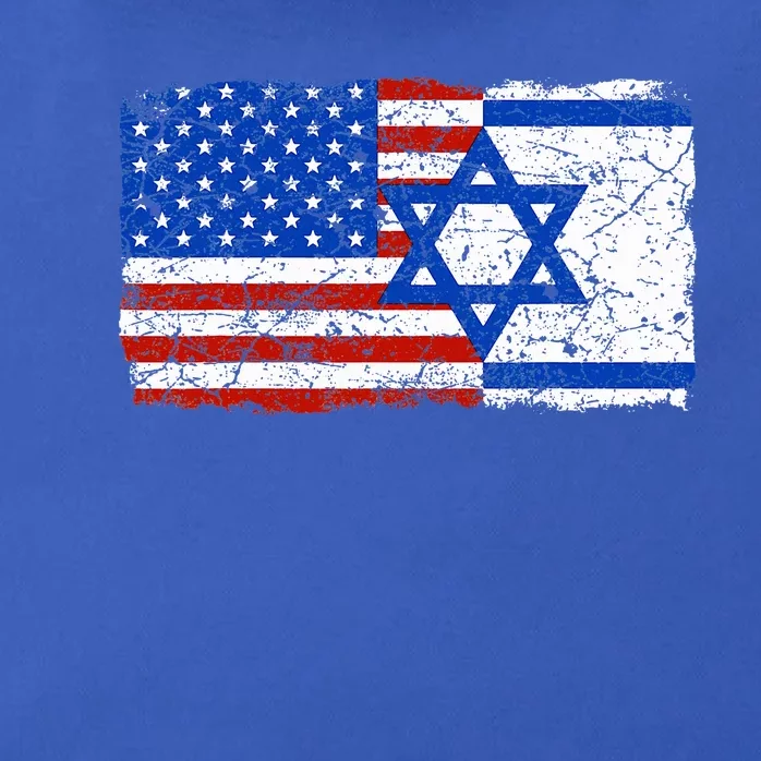 Jewish Israeli American Jew Flag Israel America USA Zip Tote Bag