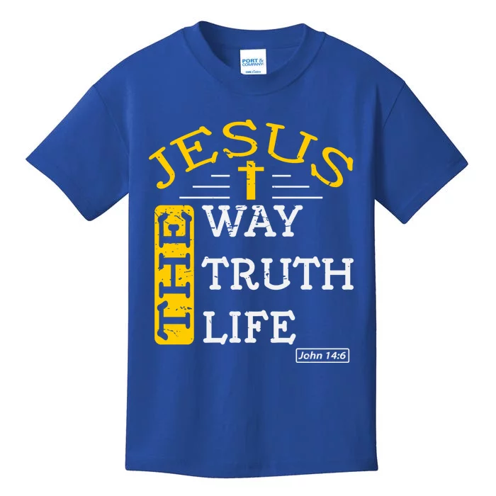 Jesus I Am The Way The Truth And The Life John 14:6 Great Gift Kids T-Shirt