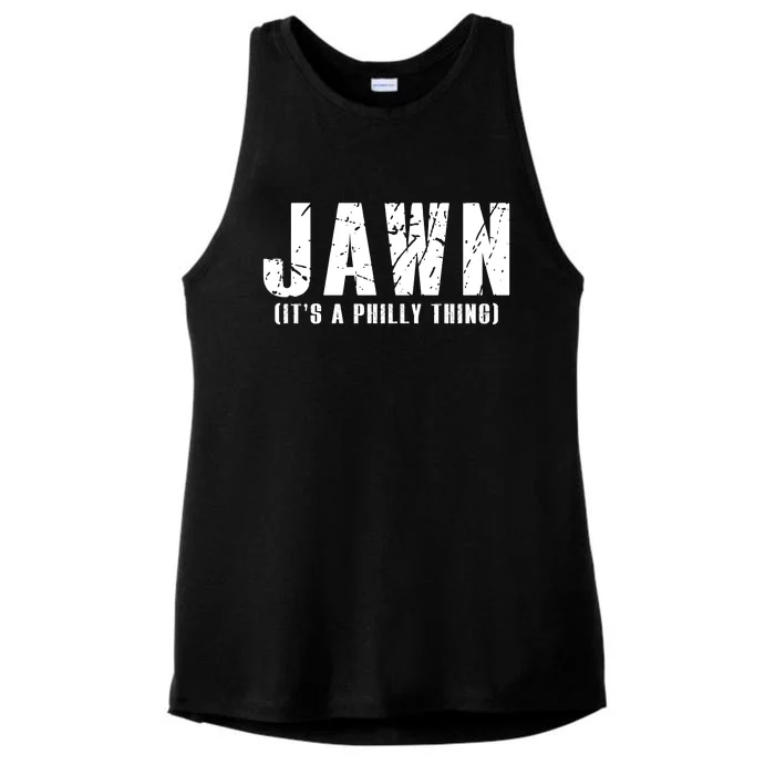 Jawn It's A Philly Thing Philadelphia Fan Pride Ladies Tri-Blend Wicking Tank