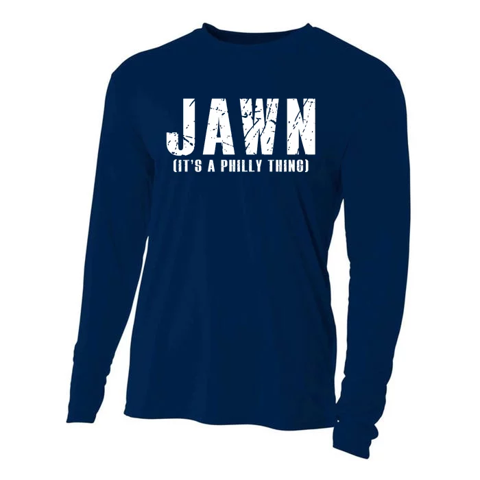 Jawn It's A Philly Thing Philadelphia Fan Pride Cooling Performance Long Sleeve Crew