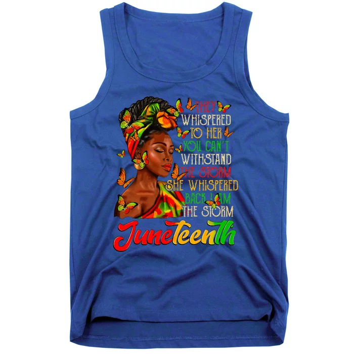 Juneteenth I Am The Storm Black Women Black History Month Tank Top