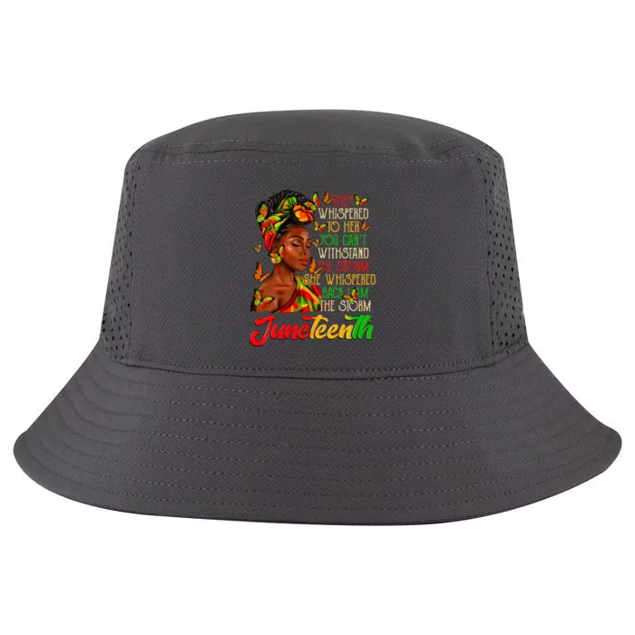 Juneteenth I Am The Storm Black Women Black History Month Cool Comfort Performance Bucket Hat