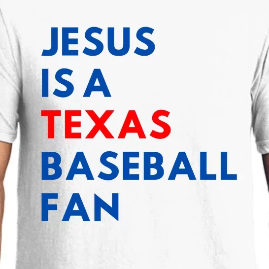 Jesus Is A Texas Baseball Fan Pajama Set