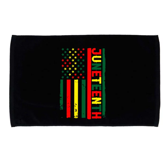 Juneteenth In A Flag For Black History Day June 19th 1865 Microfiber Hand Towel