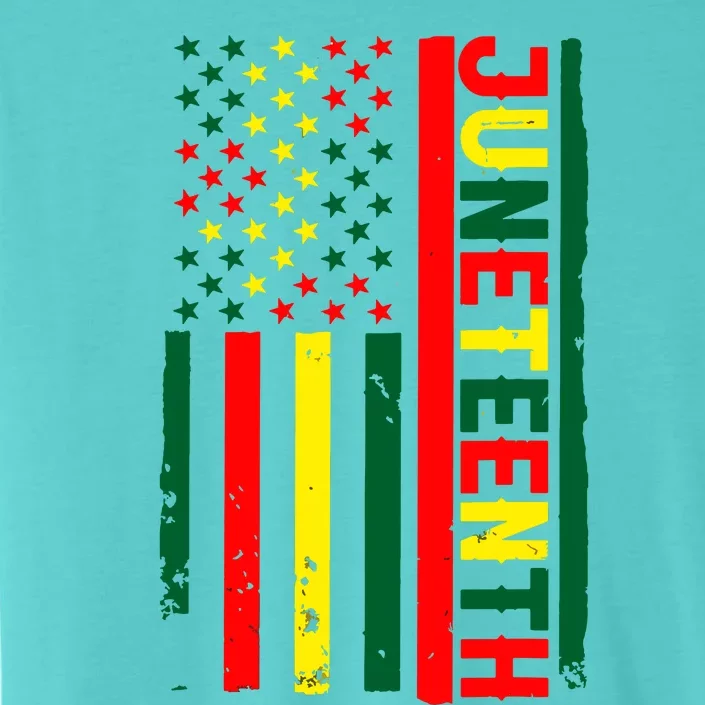 Juneteenth In A Flag For Black History Day June 19th 1865 ChromaSoft Performance T-Shirt