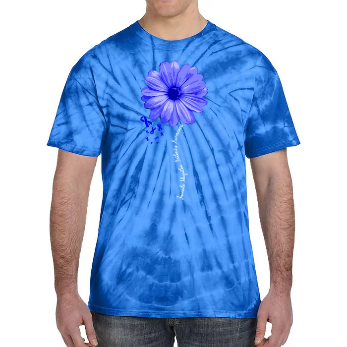 Juvenile Idiopathic Arthritis Awareness Warrior Ribbon Great Gift Tie-Dye T-Shirt