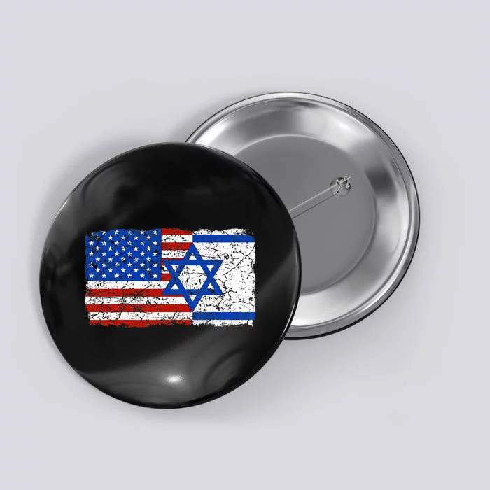 Jewish Israeli American Jew Flag Israel America USA Button