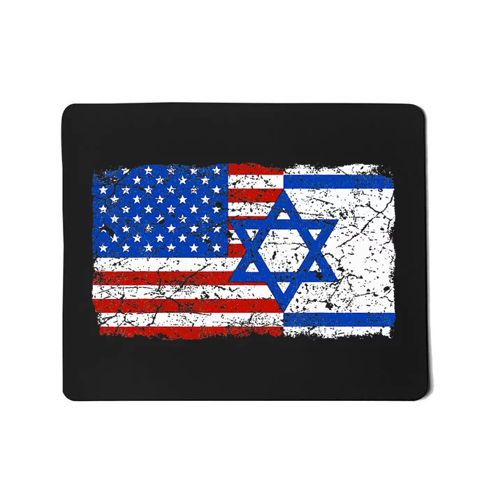 Jewish Israeli American Jew Flag Israel America USA Mousepad