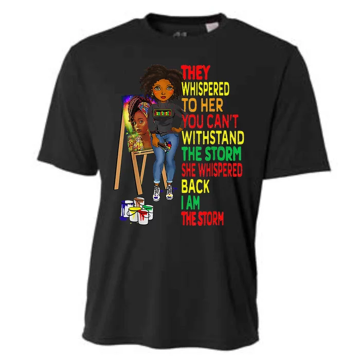 Juneteenth I Am The Storm Black Melanin Cooling Performance Crew T-Shirt