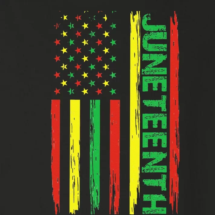 Juneteenth In A Flag For Black History Day Toddler Long Sleeve Shirt